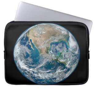 Full Earth Showing North America And Mexico. Laptop Sleeve