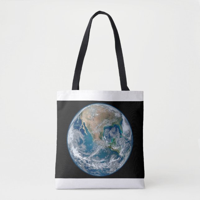 Full Earth Showing North America And Mexico. Tote Bag (Front)
