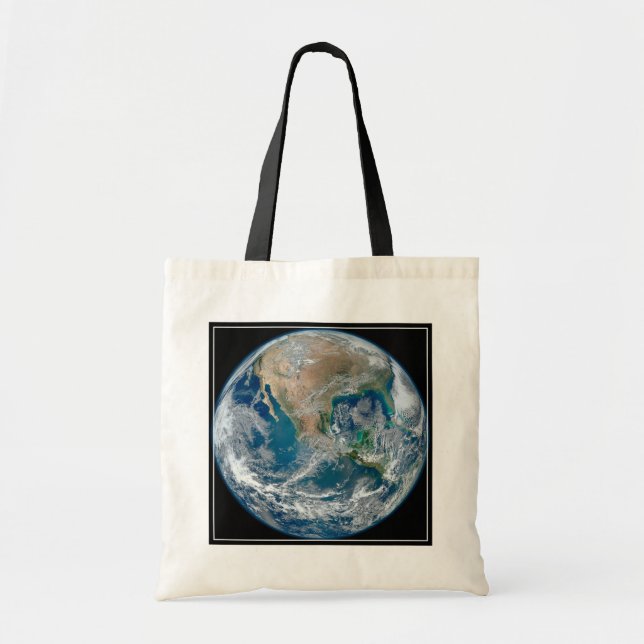 Full Earth Showing North America And Mexico. Tote Bag (Front)