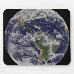 Full Earth showing North America and South Amer 4 Mouse Mat