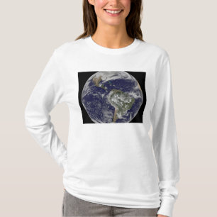 Full Earth showing North America and South Amer 6 T-Shirt