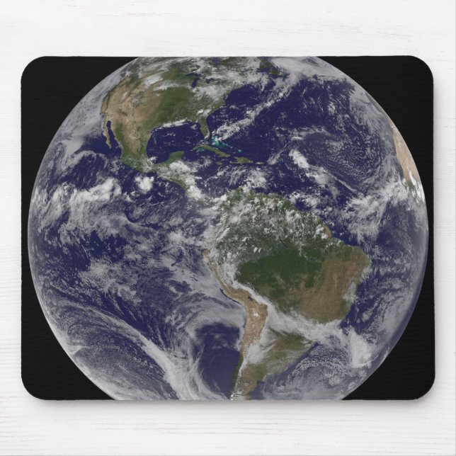 Full Earth showing North America and South Amer Mouse Mat (Front)