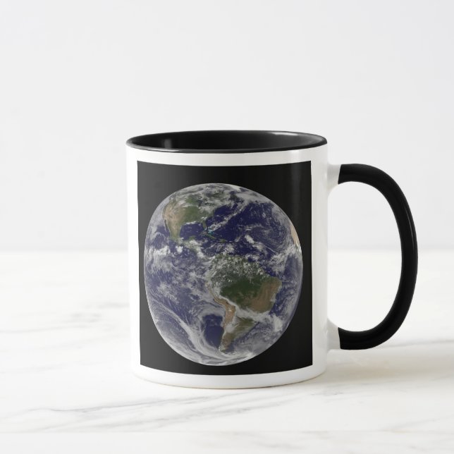 Full Earth showing North America and South Amer Mug (Right)