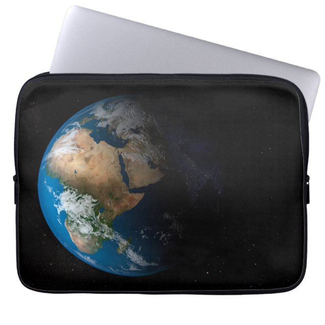 Full Earth Showing Simulated Clouds Over Africa. Laptop Sleeve (Front)