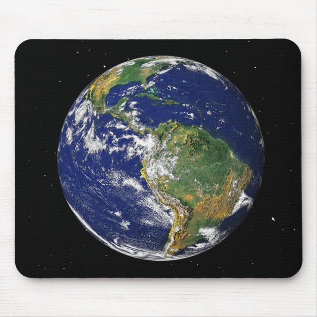 Full Earth showing South America 2 Mouse Mat (Front)