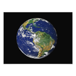 Full Earth showing South America 2 Photo Print