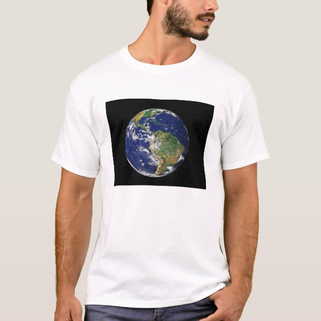 Full Earth showing South America T-Shirt (Front)