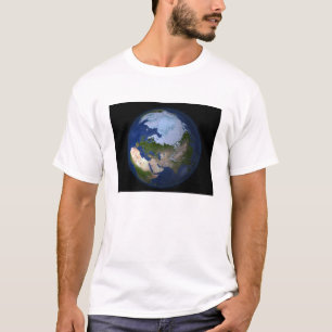 Full Earth showing the Arctic region T-Shirt