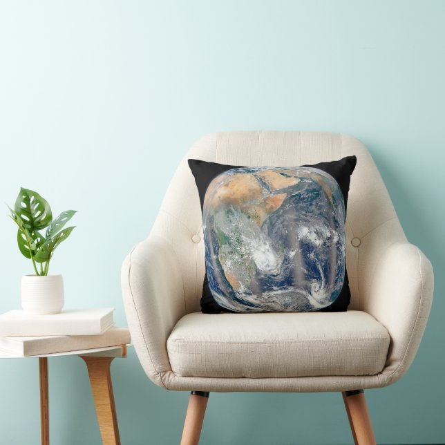 Full Earth Showing The Eastern Hemisphere. Cushion (Chair)