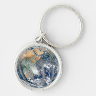 Full Earth Showing The Eastern Hemisphere. Key Ring