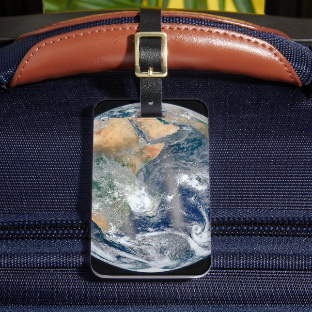 Full Earth Showing The Eastern Hemisphere. Luggage Tag (Front Insitu 2)