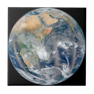 Full Earth Showing The Eastern Hemisphere. Tile