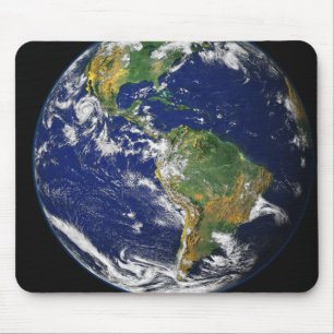 Full Earth showing the western hemisphere Mouse Mat