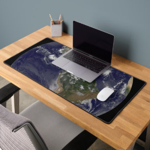Full Earth Showing Tropical Storms In The Atlantic Desk Mat