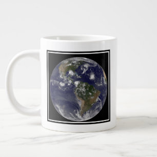 Full Earth Showing Tropical Storms In The Atlantic Large Coffee Mug