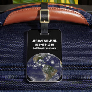 Full Earth Showing Tropical Storms In The Atlantic Luggage Tag