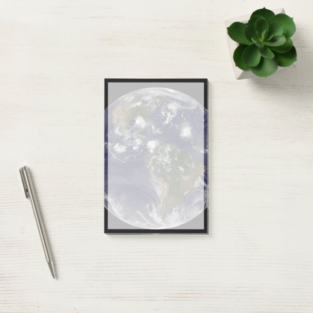 Full Earth Showing Tropical Storms In The Atlantic Post-it Notes (Office)