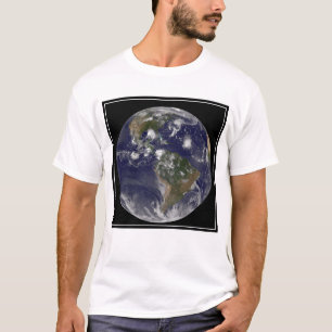 Full Earth Showing Tropical Storms In The Atlantic T-Shirt