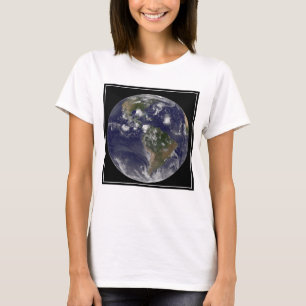 Full Earth Showing Tropical Storms In The Atlantic T-Shirt
