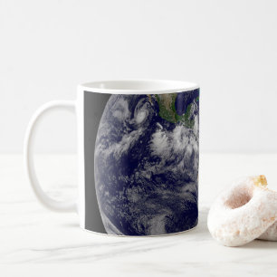 Full Earth Showing Various Tropical Storm Systems. Coffee Mug