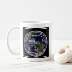 Full Earth Showing Various Tropical Storm Systems. Coffee Mug
