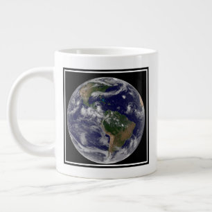 Full Earth Showing Various Tropical Storm Systems. Large Coffee Mug