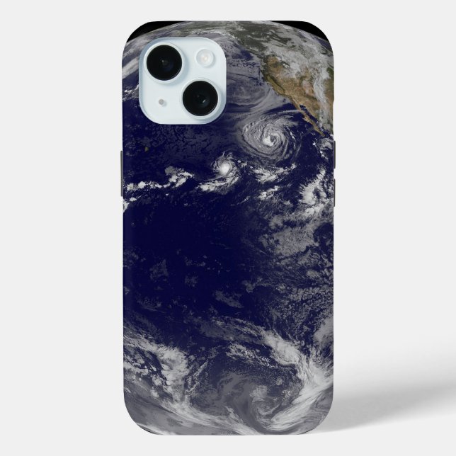 Full Earth Showing Various Tropical Storms. Case-Mate iPhone Case (Back)