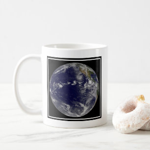 Full Earth Showing Various Tropical Storms. Coffee Mug