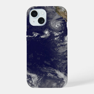 Full Earth Showing Various Tropical Storms. iPhone 15 Case