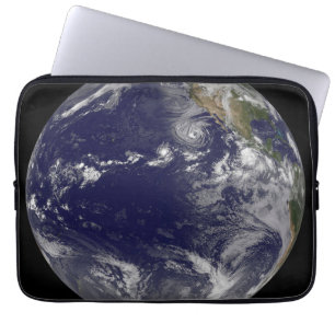 Full Earth Showing Various Tropical Storms. Laptop Sleeve