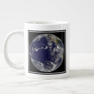 Full Earth Showing Various Tropical Storms. Large Coffee Mug