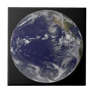 Full Earth Showing Various Tropical Storms. Tile