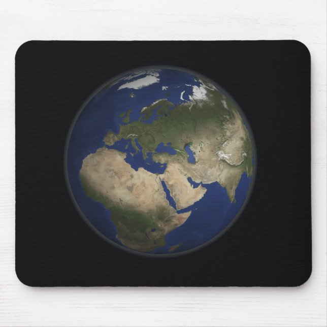 Full Earth view of Africa, Europe, and Middle E Mouse Mat (Front)