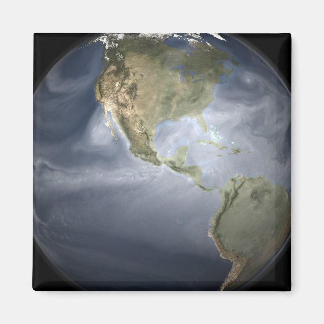 Full Earth view showing water vapour Magnet (Front)