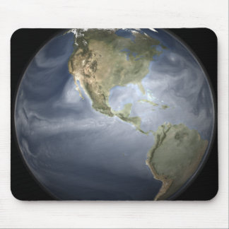 Full Earth view showing water vapour Mouse Mat
