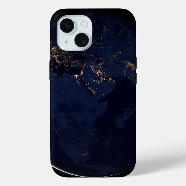 Full Earth With City Lights Case-Mate iPhone Case (Back)