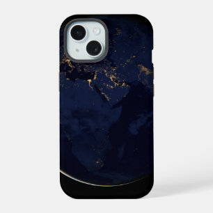 Full Earth With City Lights iPhone 15 Case