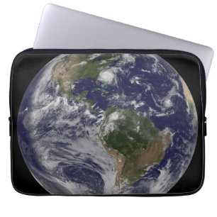 Full Earth With Hurricane Irene On East Coast. Laptop Sleeve