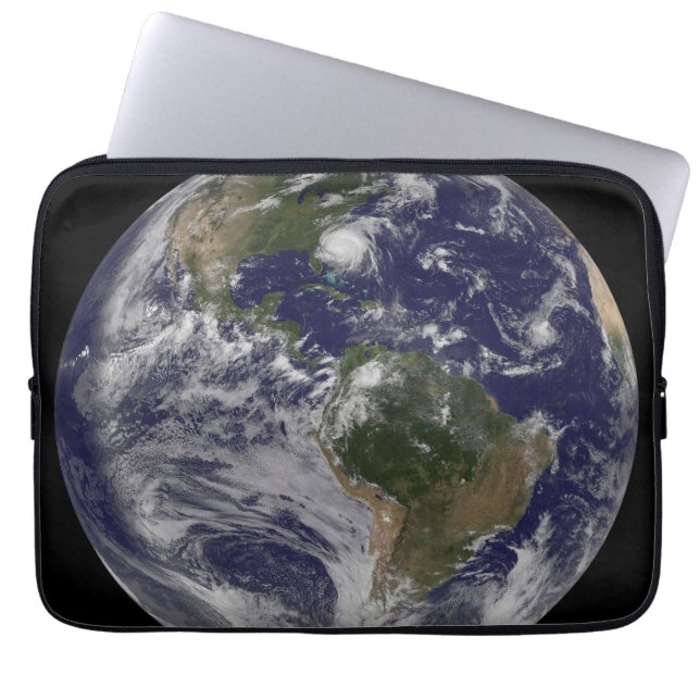 Full Earth With Hurricane Irene On East Coast. Laptop Sleeve (Front)