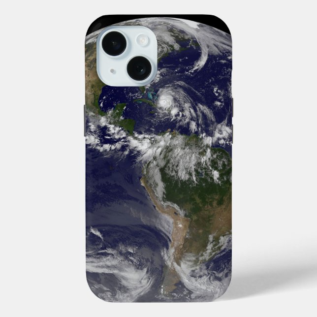 Full Earth With Hurricane Irene Over The Bahamas. Case-Mate iPhone Case (Back)