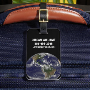 Full Earth With Hurricane Irene Over The Bahamas. Luggage Tag