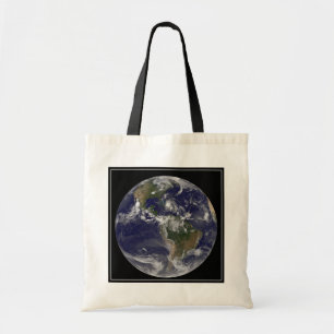 Full Earth With Hurricane Irene Over The Bahamas. Tote Bag
