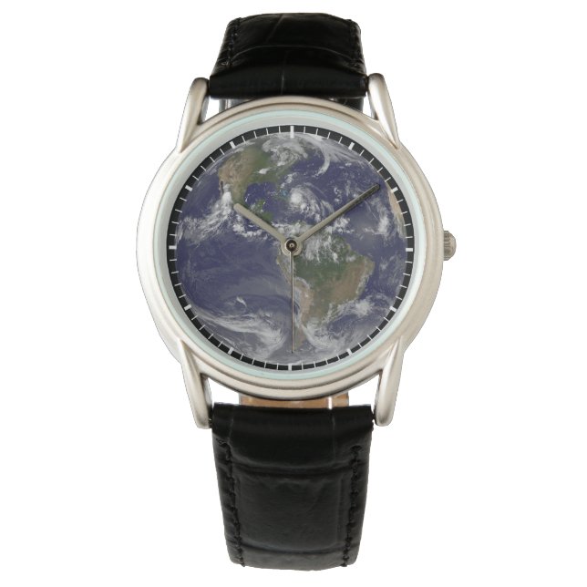 Full Earth With Hurricane Irene Over The Bahamas. Watch (Front)