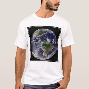 Full Earth With Tropical Storms In The Atlantic T-Shirt