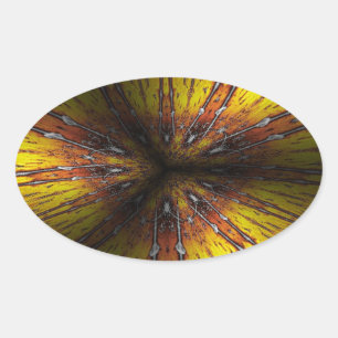 full emotion oval sticker