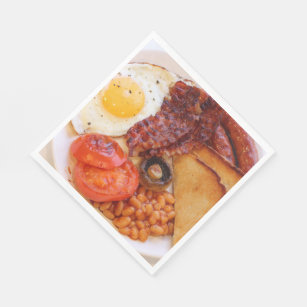 Full English Breakfast Napkin Serviette