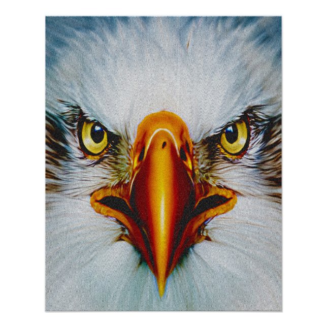 Full Face Eagle Poster (Front)
