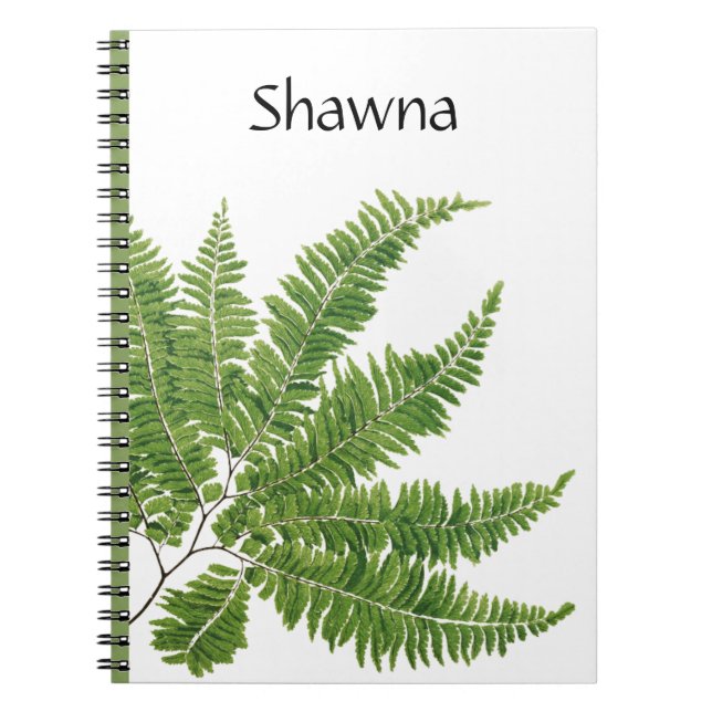 Full fern,  notebook (Front)