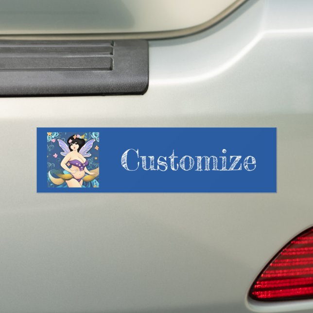 Full-figure Fairy Goddess Thunder_Cove Bumper Sticker (On Car)