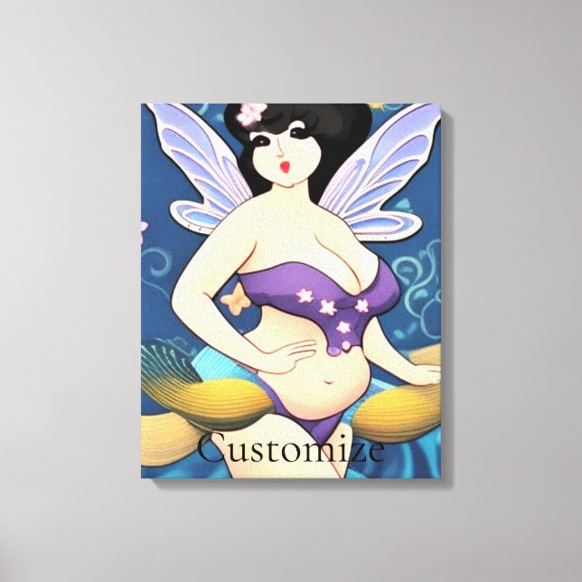 Full-figure Fairy Goddess Thunder_Cove  Canvas Print (Front)